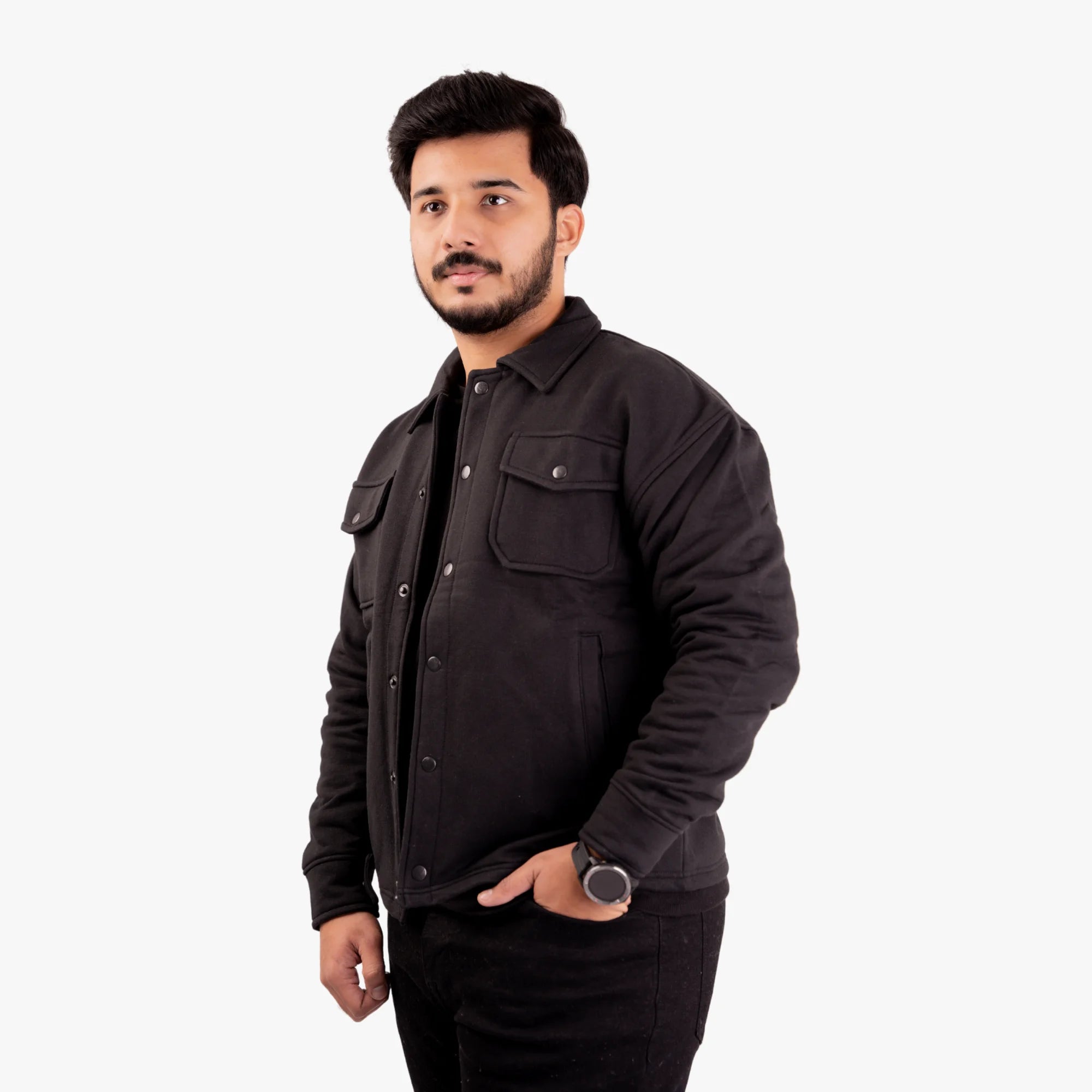 Midnight Black Utility Jacket